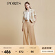 PORTS寶姿商場同款春夏新款女裝“Crop Top格紋短西裝”LD8J086PFD122 亞麻淺金混色 M (6)