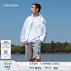 Calvin Klein Jeans夏季男士休閑通勤印花ck抽繩腰純棉針織運(yùn)動(dòng)短褲J325563 P2D-星灰 L