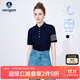 Navigare意大利小帆船女士POLO領(lǐng)休閑涼感短袖翻領(lǐng)T恤2325524508 藍 XL 
