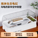 Barbarous Growth烏龜缸帶曬臺生態(tài)養龜專(zhuān)用缸烏龜爬寵飼養箱養烏龜盆龜箱白色中號