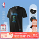 NBA【新品】楊瀚森哈利伯頓東契齊亞歷山大庫里t恤短袖男夏裝籃球服 森林狼-愛(ài)德華茲運動(dòng)T恤(黑色) L
