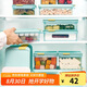 樂扣樂扣（LOCK&LOCK）冰箱收納盒塑料保鮮盒便攜式水果多尺寸便當(dāng)盒餐盒薄荷藍(lán)1.65L