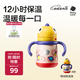 babycare兒童保溫杯嬰兒寶寶吸管水杯霸王龍不銹鋼保溫杯300ml-新舊款混發(fā)