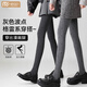 莫代爾灰色波點連褲襪女春秋外穿壓力顯瘦冬季加絨加厚打底褲加長不掉檔 【1條裝】連腳-波點深灰 均碼 170g春秋薄絨款【推薦15-20℃】