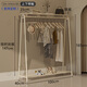 語(yǔ)森憶服裝店展示架落地奶油風(fēng)組合側(cè)掛掛衣架女裝店專用貨架 【熱賣-上下帶板】長(zhǎng)100高165cm
