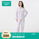 全棉時代新品家居服親膚透氣越穿越柔女士純棉睡衣空氣褶皺紗