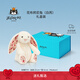 Jellycat花布邦尼兔動(dòng)物毛絨玩偶兔子玩偶兒童禮物娃娃生日七夕情人節(jié)禮物 白芮（乳白色）禮盒裝 Medium