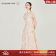 浮云堂「浮云堂.風(fēng)」落華.中式禪意改良印花連衣裙女25夏款高端禪意茶服 落英淡粉 M