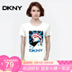 唐可娜兒（DKNY）【京東奧萊】T恤女士夏季時尚休閑簡約短袖T恤P0DBFCNA-100 S