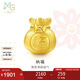 周生生七夕禮物黃金轉(zhuǎn)運珠 福袋足金串珠子 情侶手串不含繩鏈89197C定價