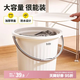 bdo加厚塑料桶胖東來同款帶蓋水桶洗澡桶洗衣桶戶外釣魚桶泡腳桶11L