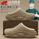 煦凜日本防水棉拖鞋男款毛絨保暖2025新款秋冬季居家室內防滑可外穿 卡其 加絨保暖 36-37 【適合35-36腳穿】