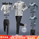 Walker Shop品牌運動套裝男速干衣跑步健身服晨跑衣服體育訓(xùn)練服籃球服男裝 淺灰五件套a XL 建議140-160斤