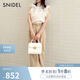 SNIDEL2025春夏新品半高領(lǐng)蝴蝶結(jié)印花小飛袖雪紡襯衫SWFB252053 象牙白 均碼 (F)