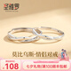 圣雅羅莫比烏斯環(huán)999純銀情侶對戒男女素圈戒指七夕情人節(jié)禮物送女友 7倉發(fā)貨/當次日達-莫比烏斯對戒