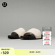lululemon丨restfeel slide 男士拖鞋 *徽標(biāo)款 LM9AYYS 淺象牙白/黑/淺象牙白 45.5