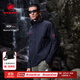 猛犸象（MAMMUT）【紅標】Macun 2.0 男士戶(hù)外防風(fēng)防潑水連帽夾克外套軟殼 黑色 M