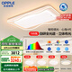 歐普（OPPLE）護(hù)眼全光譜吸頂燈客廳燈LED智能高亮線條燈簡(jiǎn)約奶油風(fēng)包安裝套餐1