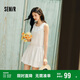 森馬（Semir）連衣裙女方領(lǐng)抽繩無(wú)袖背心裙可愛(ài)2025夏季波點(diǎn)花苞裙107425114061