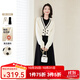 歐莎（OSA）新中式國風(fēng)連衣裙套裝針織開(kāi)衫兩件套女士冬季2025年新款 黑白 M