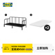 宜家（IKEA）費斯多多功能鐵藝床坐臥兩用單人床耐用小戶型沙發(fā)床 坐臥兩用床框架+椰殼纖維床墊*2 80x200cm