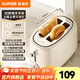 蘇泊爾（SUPOR）面包機 家用早餐機三明治機多士爐面包機全自動(dòng) 烤吐司機 900W大功率30mm加寬烤槽 6+1檔位隨心選 【30秒焦香速烤】