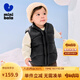 迷你巴拉【熱Hi2.0】冬兒童發(fā)熱羽絨服寶寶保暖厚款羽絨馬甲 黑色90001 110