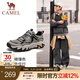 駱駝（CAMEL）【山城】男鞋戶外登山鞋網(wǎng)面透氣男士厚底跑步休閑運動鞋子 G15S342004 淺綠 四季款 42