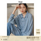 旅途原品ltyp 極簡(jiǎn)藍(lán)色牛仔長(zhǎng)袖襯衫上衣女秋季 文藝休閑百搭襯衣 晴山藍(lán) 現(xiàn)貨 M