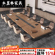 木昱林2025新款會(huì)議桌長(zhǎng)桌大型接待桌洽談培訓(xùn)桌條形板式會(huì)議室桌椅組合 2.2米會(huì)議桌
