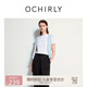 歐時力OCHIRLY 字母印花短袖t恤女上衣圓領(lǐng)休閑百搭2025夏季新品 米白 M