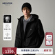 HECHTER三防羽絨服男士秋冬保暖上衣百搭通勤男裝外出時(shí)尚穿搭新品25 黑色 S 46