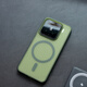 鹿途者 DEERWALKMagsafe磁吸瓦楞光柵膚感磨砂適用小米17新款手機殼15pro亞克力14pro全包簡(jiǎn)約13防摔大孔pro高級感 琥珀綠-磁吸款【瓦楞軟邊_二合一】 小米15 Pro