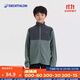 迪卡儂（DECATHLON）兒童男女加絨搖粒絨外套滑雪內膽抓絨衣沖鋒衣內膽 森林綠-男童 155