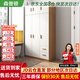 森普頓衣柜臥室平開(kāi)門(mén)組合現代簡(jiǎn)易家用柜子收納衣櫥(可升級實(shí)木生態(tài)板) 三門(mén)主柜+頂柜（120*50*220cm）