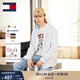 TOMMY JEANS【棉麻混紡】25新款春夏男裝純色休閑中性簡約襯衫外套20875 淡藍(lán)色C3Q L
