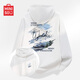 名創(chuàng  )優(yōu)品（MINISO）連帽衛衣男生2025新款潮牌cleanfit重磅上衣秋季外套寬松套頭衫男 白色(雪山森林胸標_背標) L /175(30天質(zhì)量問(wèn)題全額退)