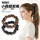 M2KA小腸細發(fā)繩女新款高端氣質(zhì)發(fā)圈扎頭發(fā)低馬尾頭繩無(wú)痕皮筋發(fā)飾 【舒適不勒】小腸細發(fā)圈黑色 5條裝