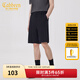 卡賓男裝時(shí)裝休閑短褲24夏新款寬松褲子舒適商場(chǎng)同款Y224 煤黑色01 L (175) 50