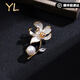 COISEE.YL蓮花胸針女胸花大氣百搭森系小眾設計輕奢高檔西裝配飾個(gè)性 蓮花胸針