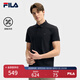 FILA 斐樂官方男裝針織短袖POLO衫2025夏季新款休閑涼感基礎(chǔ)上衣 傳奇藍-NV L 175/96A/L