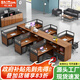 時(shí)仁（ShiRen）辦公桌組合辦公家具財(cái)務(wù)辦公桌公司屏風(fēng)職員工位簡(jiǎn)約現(xiàn)代辦公室 干型六人位【帶柜不帶椅】