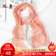 絲界新品100%桑蠶絲真絲絲巾雪紡圍脖長(cháng)巾節日禮物絲綢圍巾披肩女