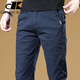 CANELIN KISKHA高品質(zhì)休閑褲男2026春季新款直筒修身商務(wù)潮牌輕奢高端褲子男 131寶藍色【專(zhuān)柜品質(zhì)】 常規 33