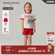 Teenie Weenie Kids小熊童裝25夏季新款男女寶寶印花短袖短褲套裝 紅色 100 cm