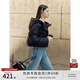 自巧【三重蓄熱】小個(gè)子肯豆風(fēng)短款羽絨服女2024冬季新款長(zhǎng)款外套 謐黑色短款 XXS (1碼)