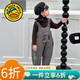 G.DUCKKIDS童裝女童羽絨褲冬季兒童保暖褲一條過(guò)冬白鴨絨背帶褲男孩抗寒長(cháng)褲 灰色 90 cm建議身高85-95cm