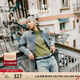 Levi's?SilverTab?25年春夏新款男士美式復(fù)古破洞牛仔夾克外套 藍(lán)灰 004GK-0001 M