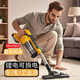 SNAKEAMG車(chē)載吸塵器強大吸力無(wú)線(xiàn)鋰電池手持吸塵器家用工業(yè)大功率小型手持貓毛掃吸拖地一體機 黃色標準版+1電池+充電器