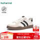 熱風(fēng)（Hotwind）男鞋25年春季新款男士時(shí)尚平底休閑鞋輕便軟底小白鞋子男款 88米黑 41